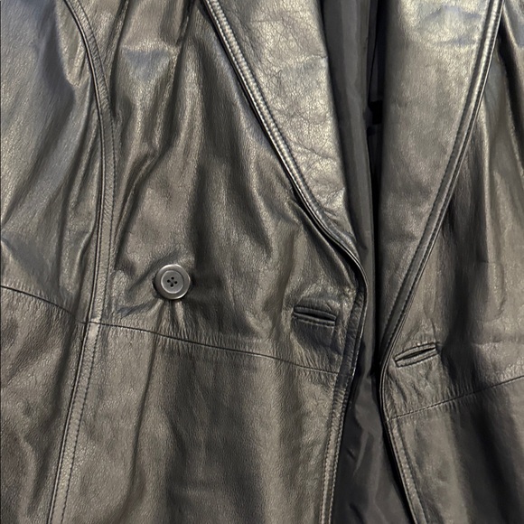 Wilsons Leather Men's Black Trench Coat 3M Thinsulate - Medium - Picture 8 of 16